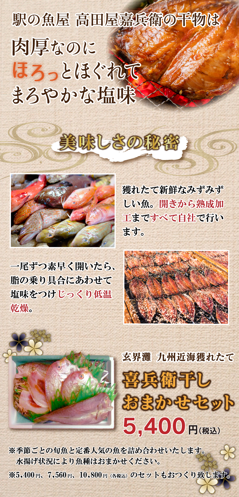 干物お任せギフトセット(5,400円) 九州近海 玄界灘 | 駅の魚屋 高田屋嘉兵衛 干物お任せギフトセット(5,400円) 九州近海 玄界灘 | 駅の魚屋 高田屋嘉兵衛